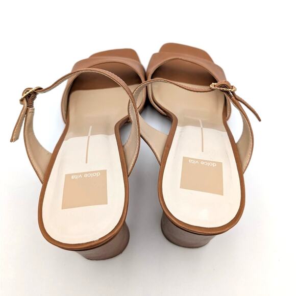 Dolce Vita Nattie Slide Sandal Open Square Toe Women's Tan Size US10 EU41 - Picture 12 of 12